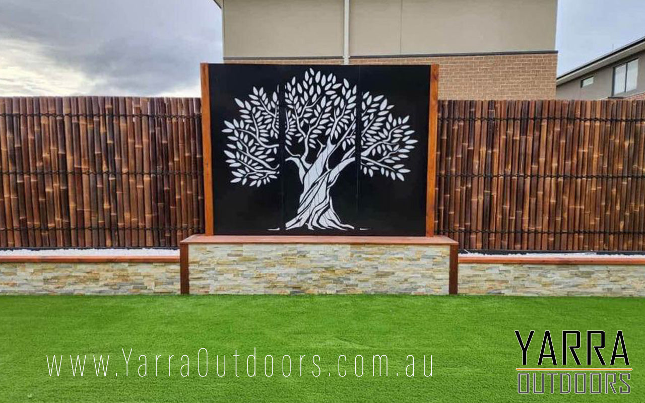 Tree 3 panels - CORTEN Steel / Powder Coated Decorative Wall Panel