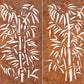 Bamboo 4 panels - CORTEN Steel / Powder Coated Decorative Wall Panel