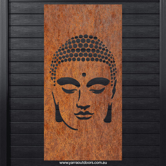 Buddha - CORTEN Steel / Powder Coated Decorative Wall Panel