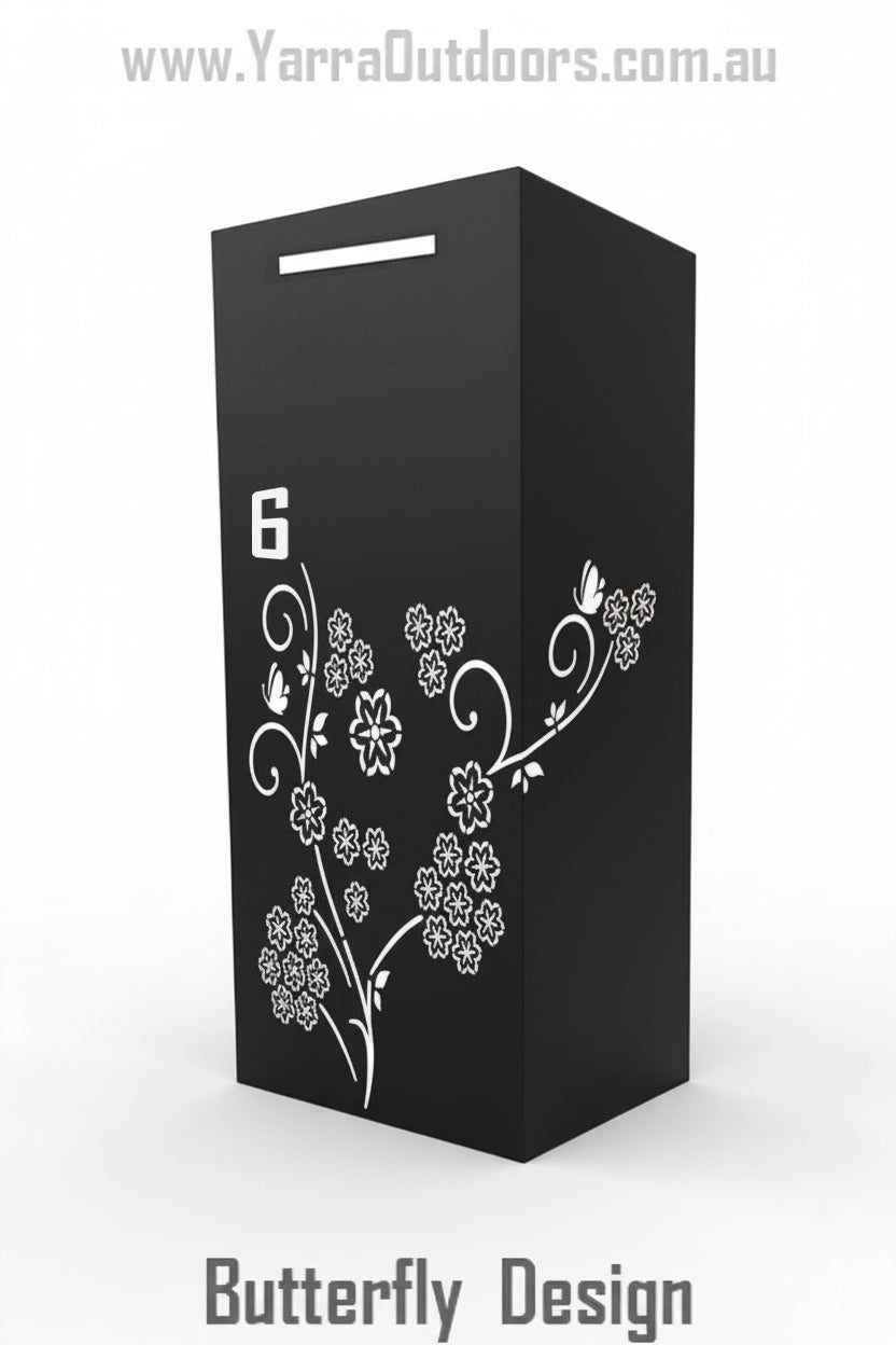 Custom Parcel Letterbox | Laser-Cut Design – 900H x 600W x 300D