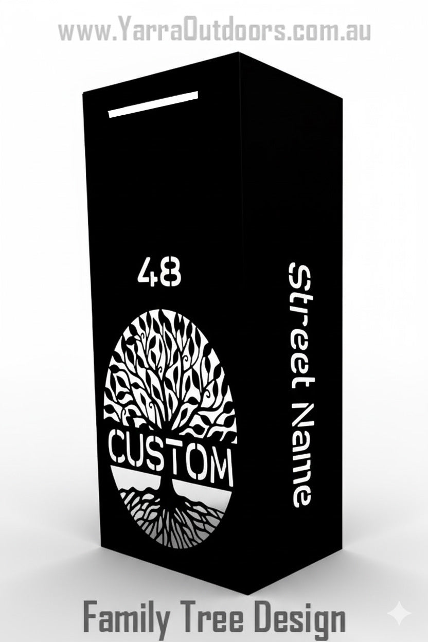 Custom Parcel Letterbox | Laser-Cut Design – 900H x 600W x 300D