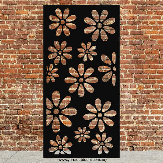 Flower - CORTEN Steel / Powder Coated Decorative Wall Panel