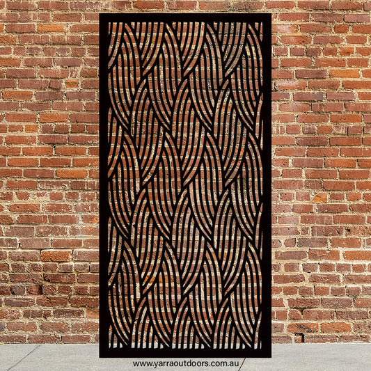 Flow Leaf - CORTEN Steel / Powder Coated Decorative Wall Panel