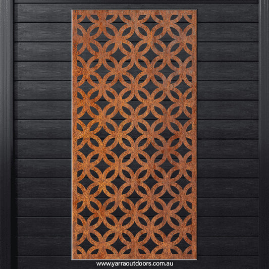 Geometric Star - CORTEN Steel / Powder Coated Decorative Wall Panel