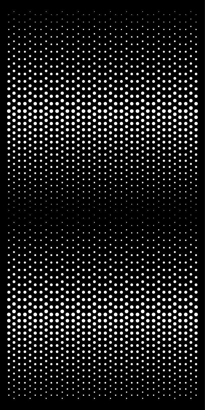 Halftone - CORTEN Steel / Powder Coated Decorative Wall Panel