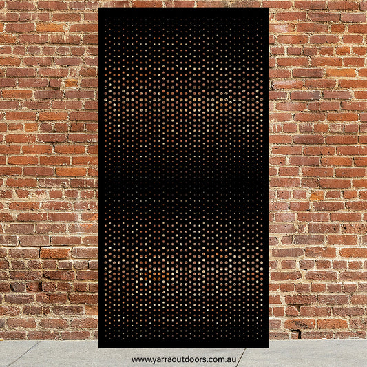 Halftone - CORTEN Steel / Powder Coated Decorative Wall Panel