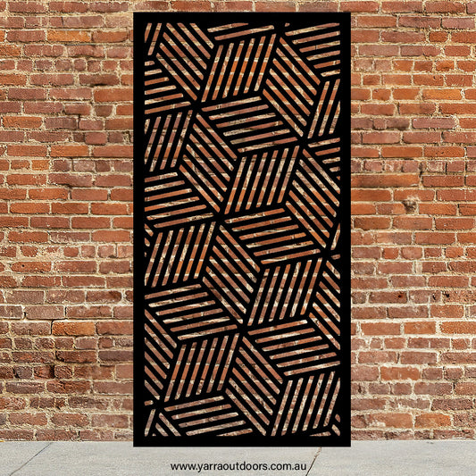 Hampton - CORTEN Steel / Powder Coated Decorative Wall Panel