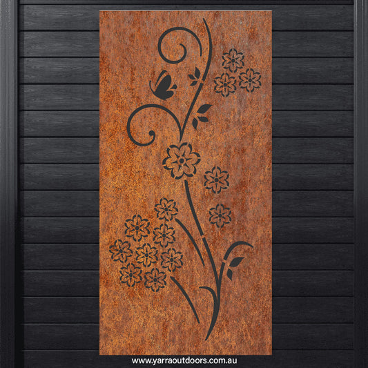 Ivy - CORTEN Steel / Powder Coated Decorative Wall Panel