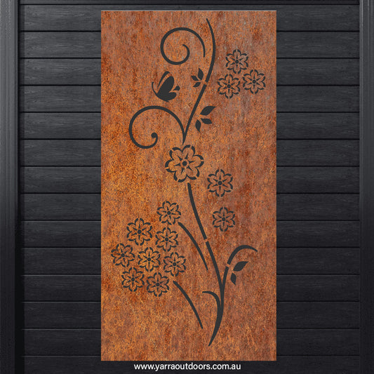 Ivy - CORTEN Steel / Powder Coated Decorative Wall Panel