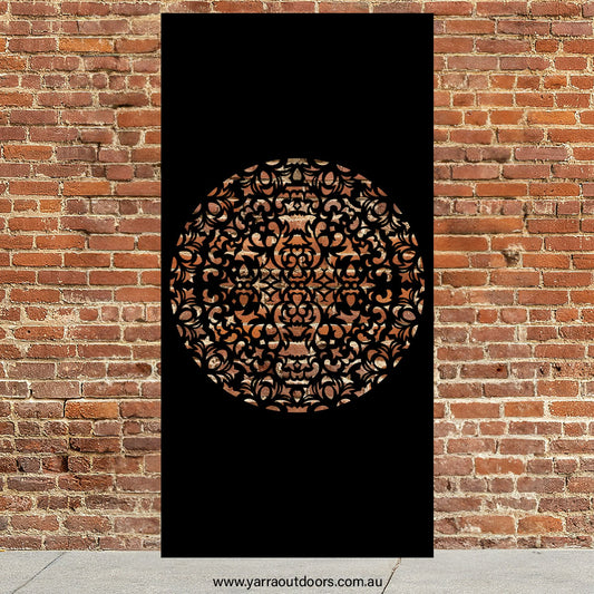 Imperial Medallion Panel - CORTEN Steel / Powder Coated Decorative Wall Panel