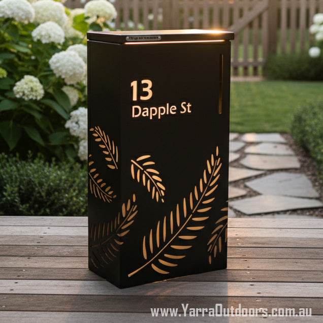 Custom Parcel Letterbox | Laser-Cut Design – 900H x 600W x 300D
