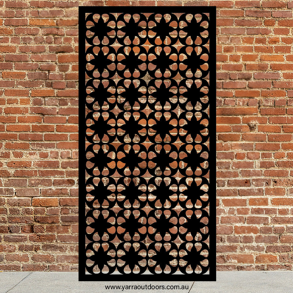Petal Mosaic - CORTEN Steel / Powder Coated Decorative Wall Panel
