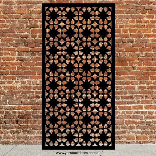 Petal Mosaic - CORTEN Steel / Powder Coated Decorative Wall Panel