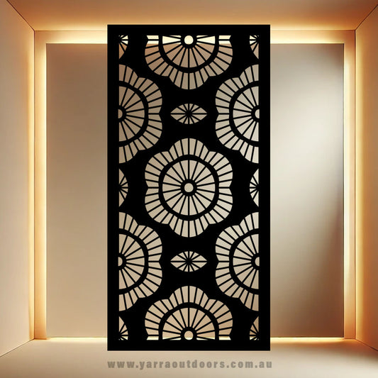 Solaris Bloom Panel - CORTEN Steel / Powder Coated Decorative Wall Panel