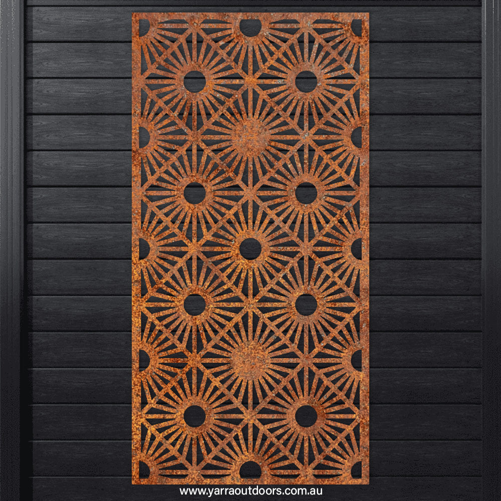 Squares - CORTEN Steel / Powder Coated Decorative Wall Panel