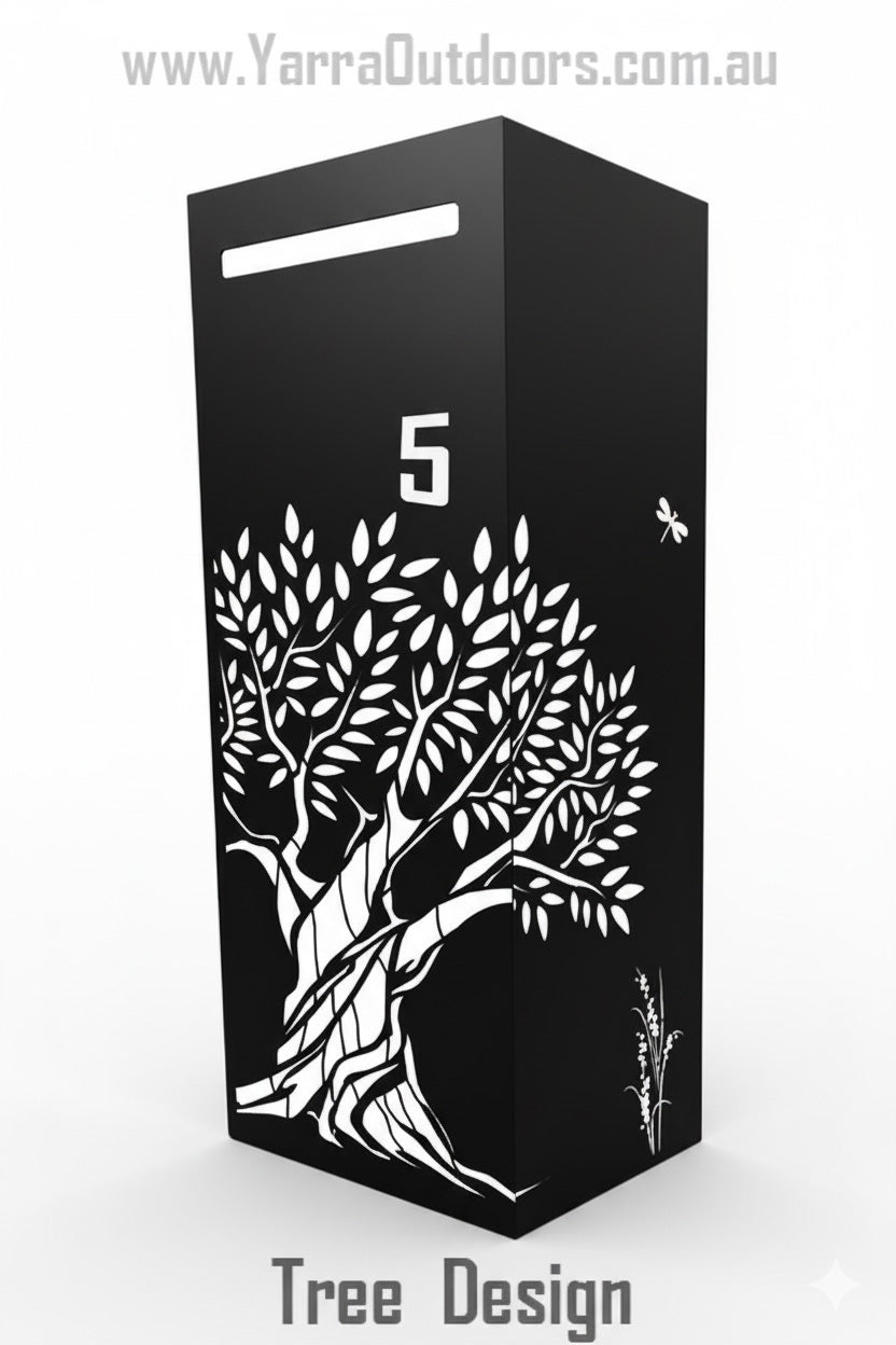 Custom Parcel Letterbox | Laser-Cut Design – 900H x 600W x 300D