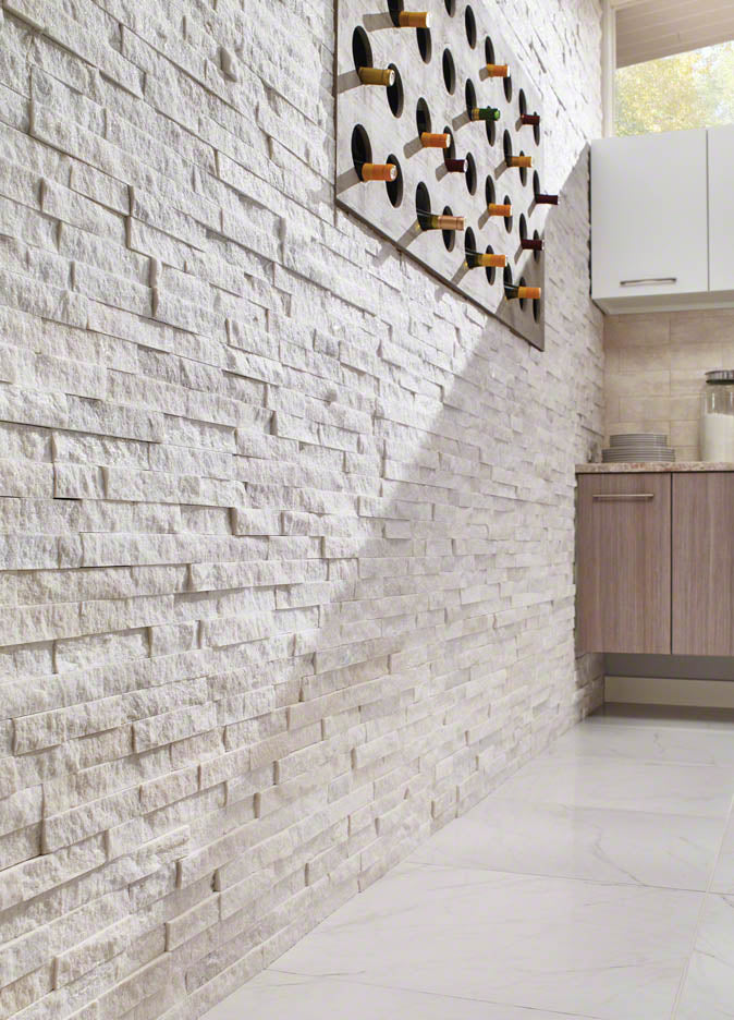 Crystal White Stack Stone