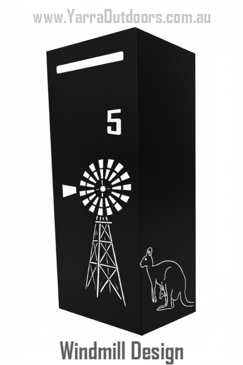 Custom Powder-Coated Letterbox | Laser Cut Mailbox 900×400×300 mm