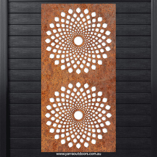 Chakra - CORTEN Steel / Powder Coated Decorative Wall Panel