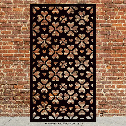 Flower 2 - CORTEN Steel / Powder Coated Decorative Wall Panel