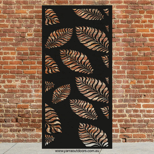 Leaves 2 - CORTEN Steel / Powder Coated Decorative Wall Panel