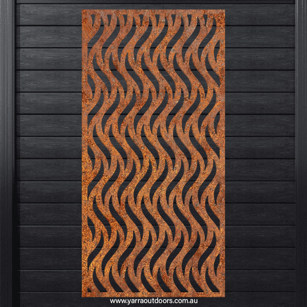 Wave - CORTEN Steel / Powder Coated Decorative Wall Panel