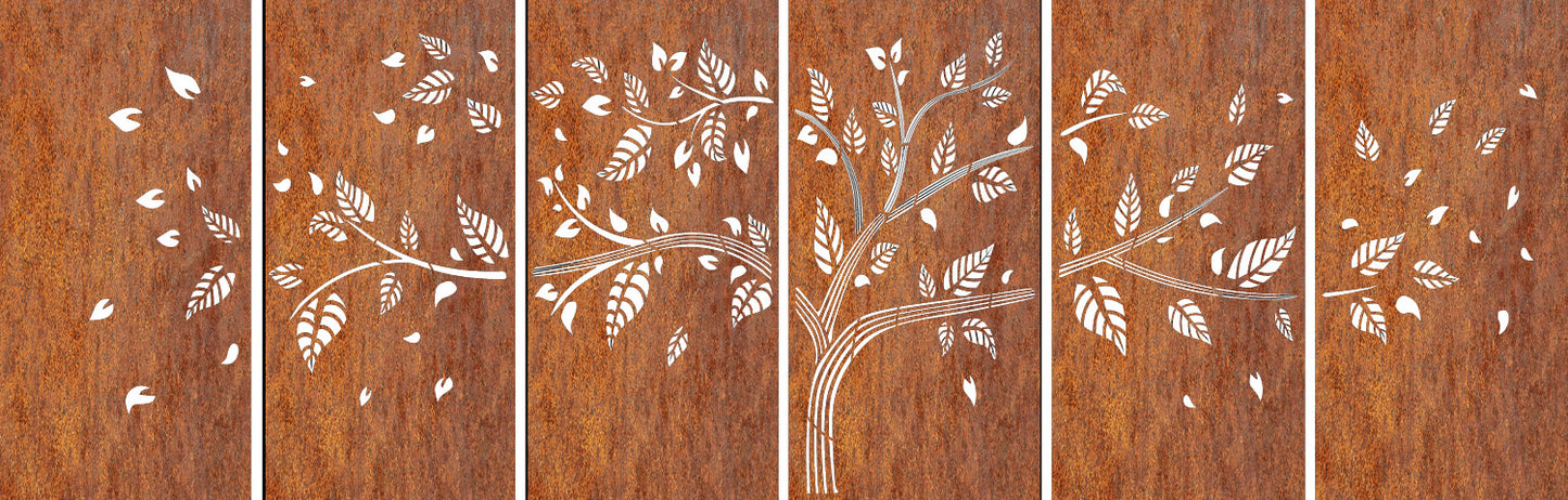 6 Panels Tree Design -Decorative Screens and Privacy Screens