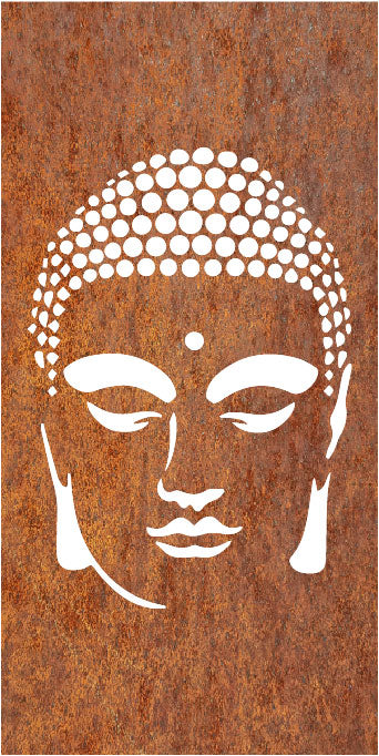 Buddha - CORTEN Steel / Powder Coated Decorative Wall Panel