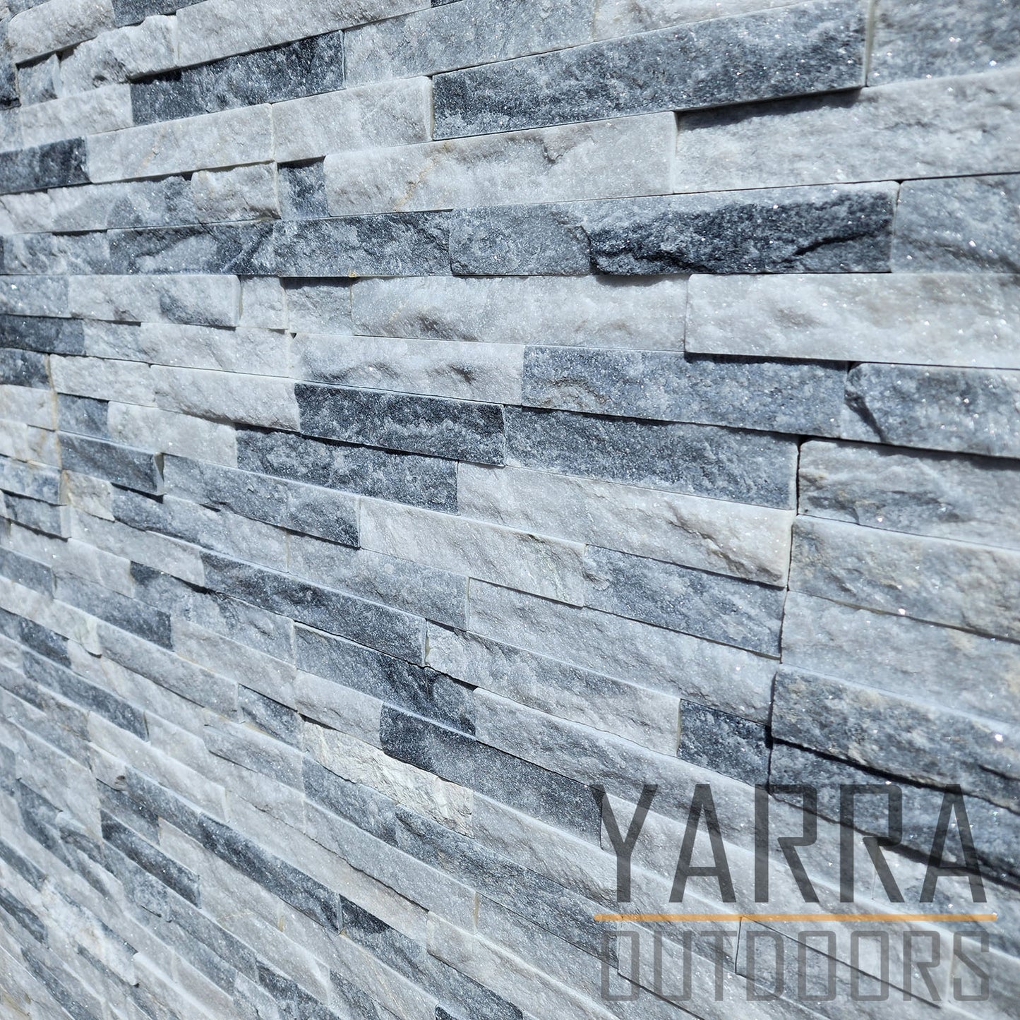 Cloudy White Stack Stone Panels