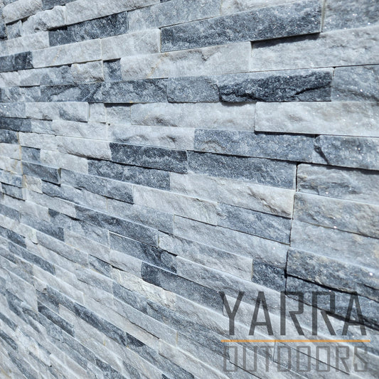 Cloudy White Stack stone Panels