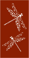 Dragon Fly - CORTEN Steel / Powder Coated Decorative Wall Panel