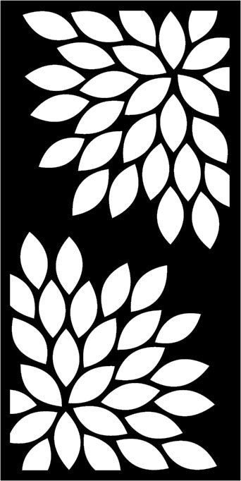 Floral - CORTEN Steel / Powder Coated Decorative Wall Panel