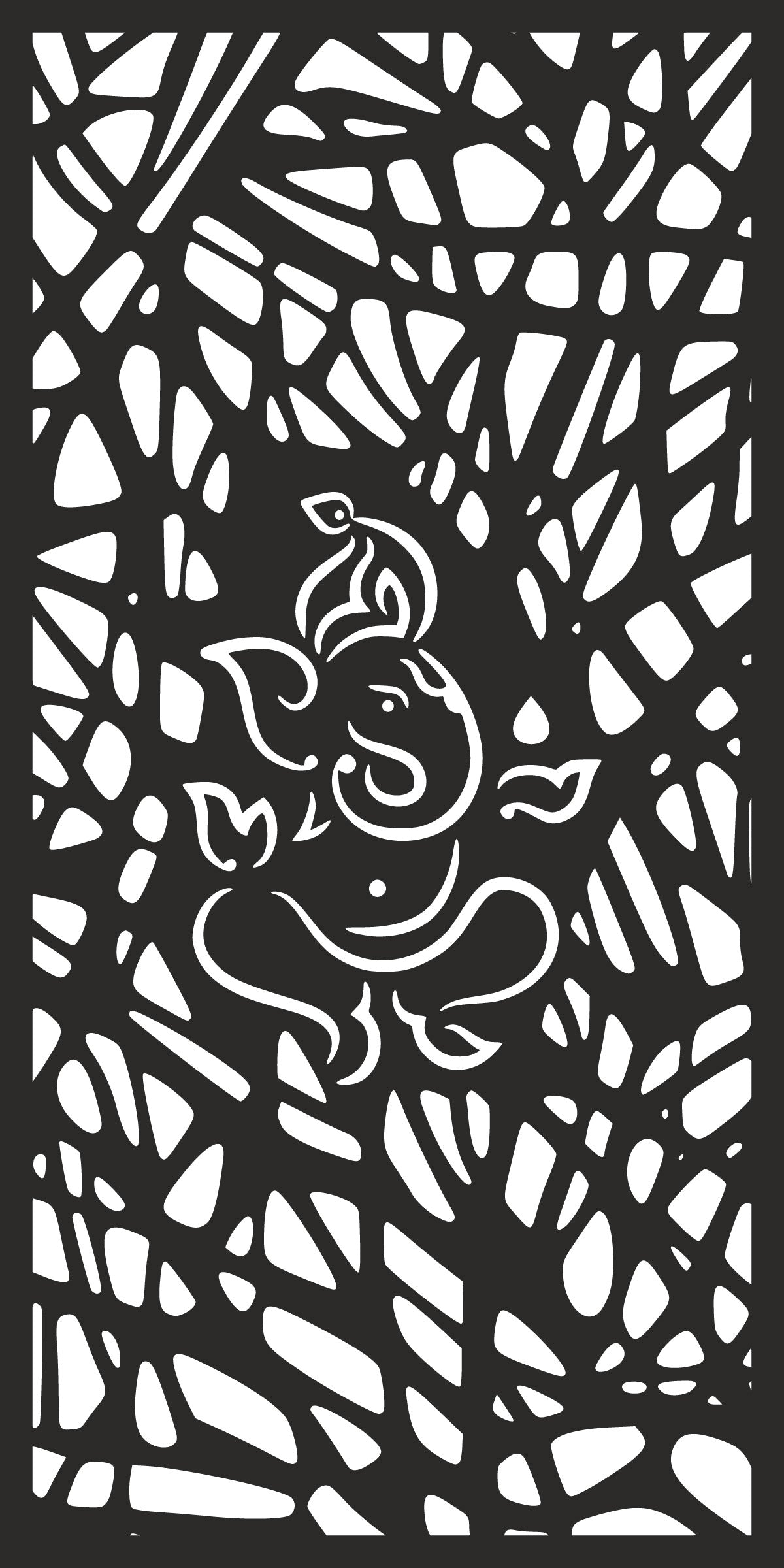 Ganesha - CORTEN Steel / Powder Coated Decorative Wall Panel