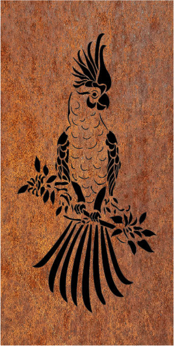 Parrot - CORTEN Steel / Powder Coated Decorative Wall Panel
