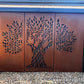 Tree 3 panels - CORTEN Steel / Powder Coated Decorative Wall Panel