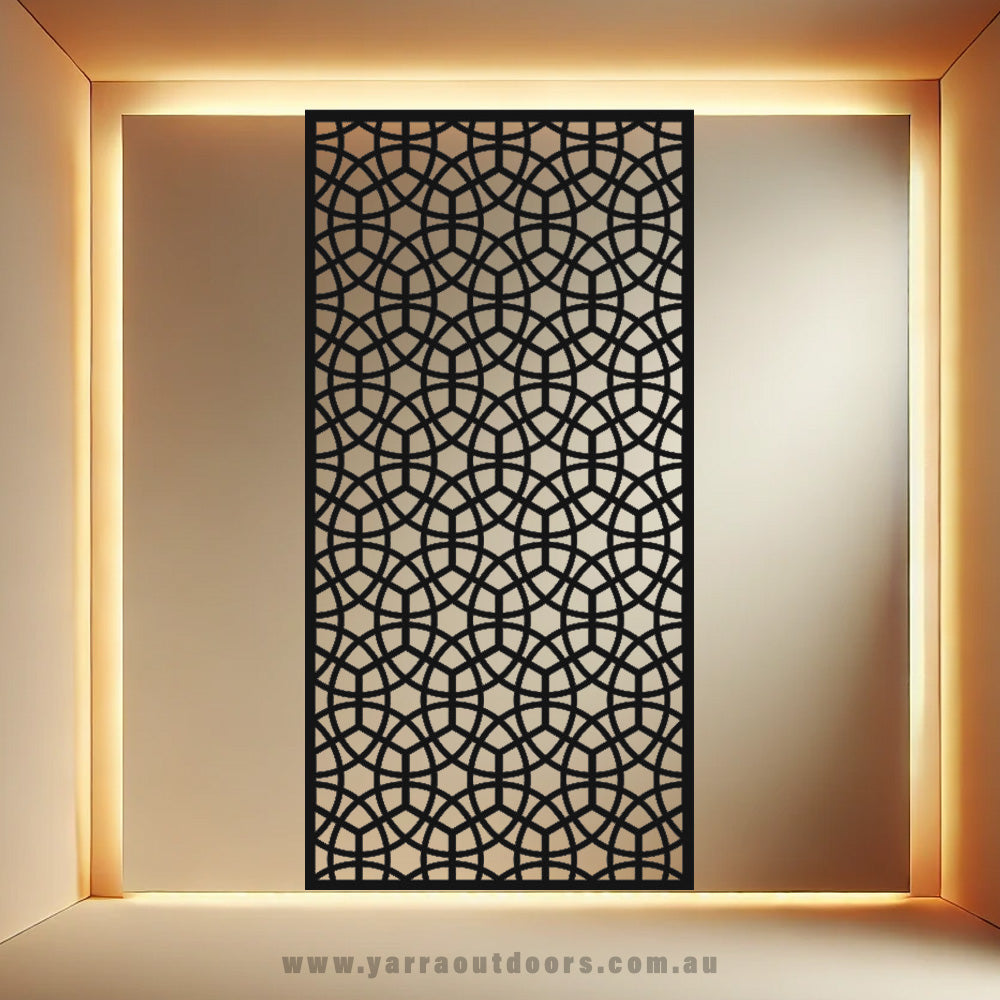 Arcadia Grid Panel - CORTEN Steel / Powder Coated Decorative Wall Panel