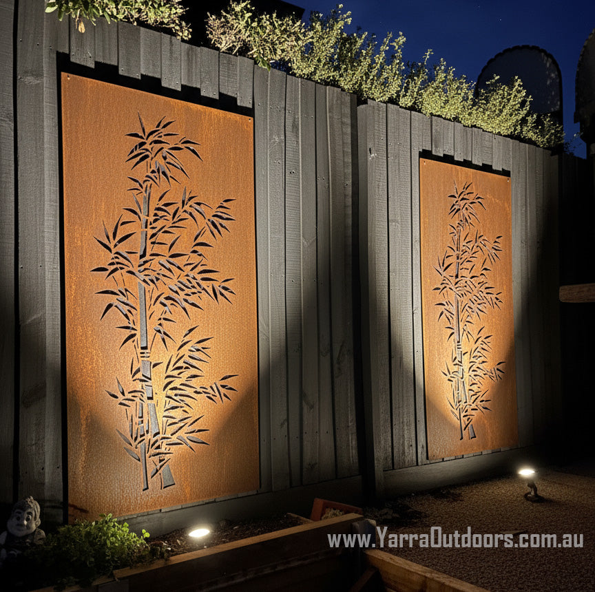 Bamboo - CORTEN Steel / Powder Coated Decorative Wall Panel