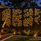 Bushland Harmony four panel Australian laser cut screen featuring native birds, gum tree branches and eucalyptus foliage