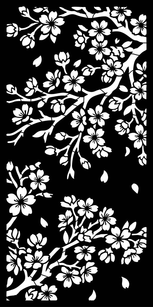 Cherry Blossoms Laser-Cut Panel