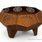 Wattle Bloom Corten Steel Firepit - 750 x 750 x 450mm