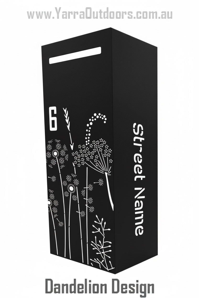 Custom Parcel Letterbox | Laser-Cut Design – 900H x 600W x 300D