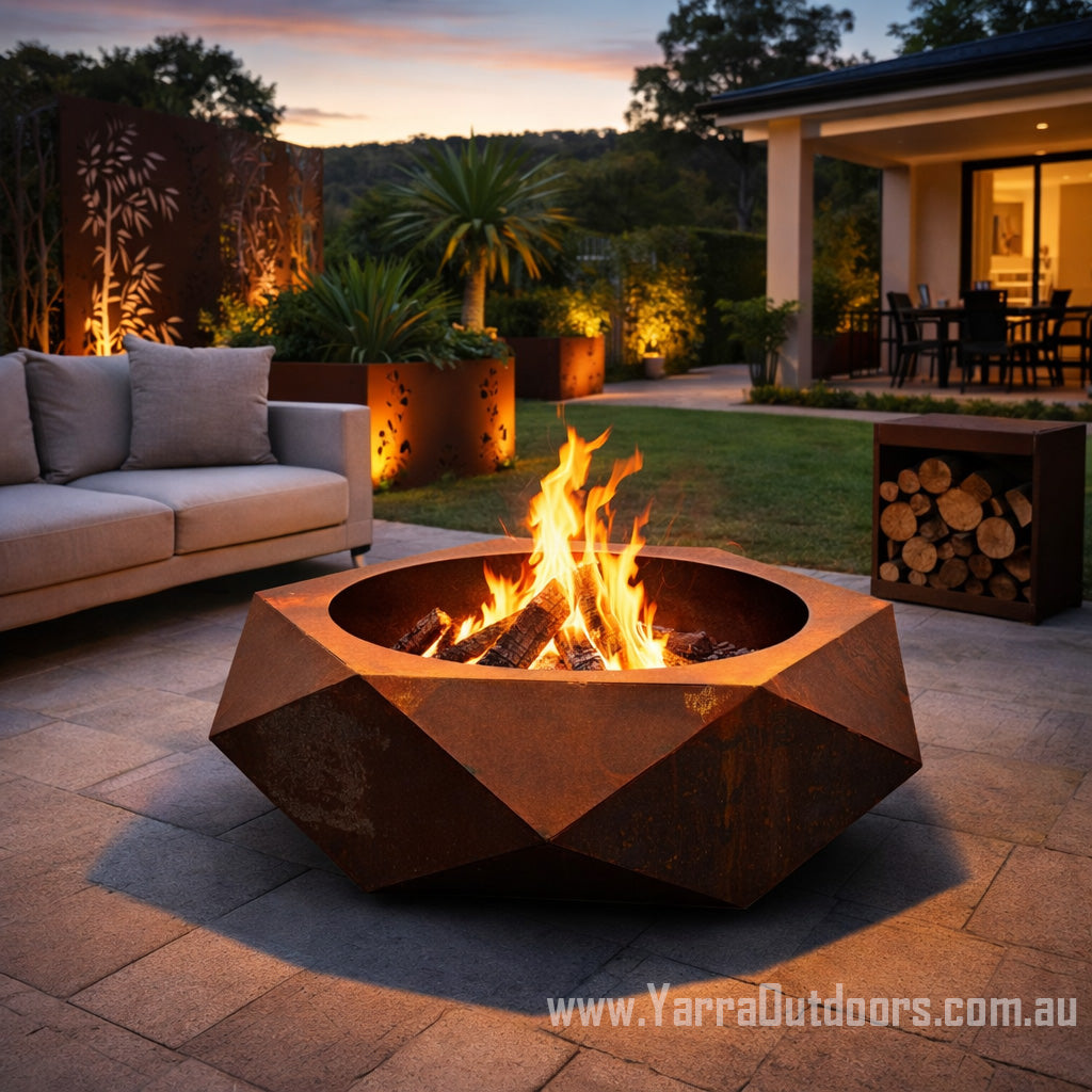 Geometric Firepit -930mm x 930mm x 350mm