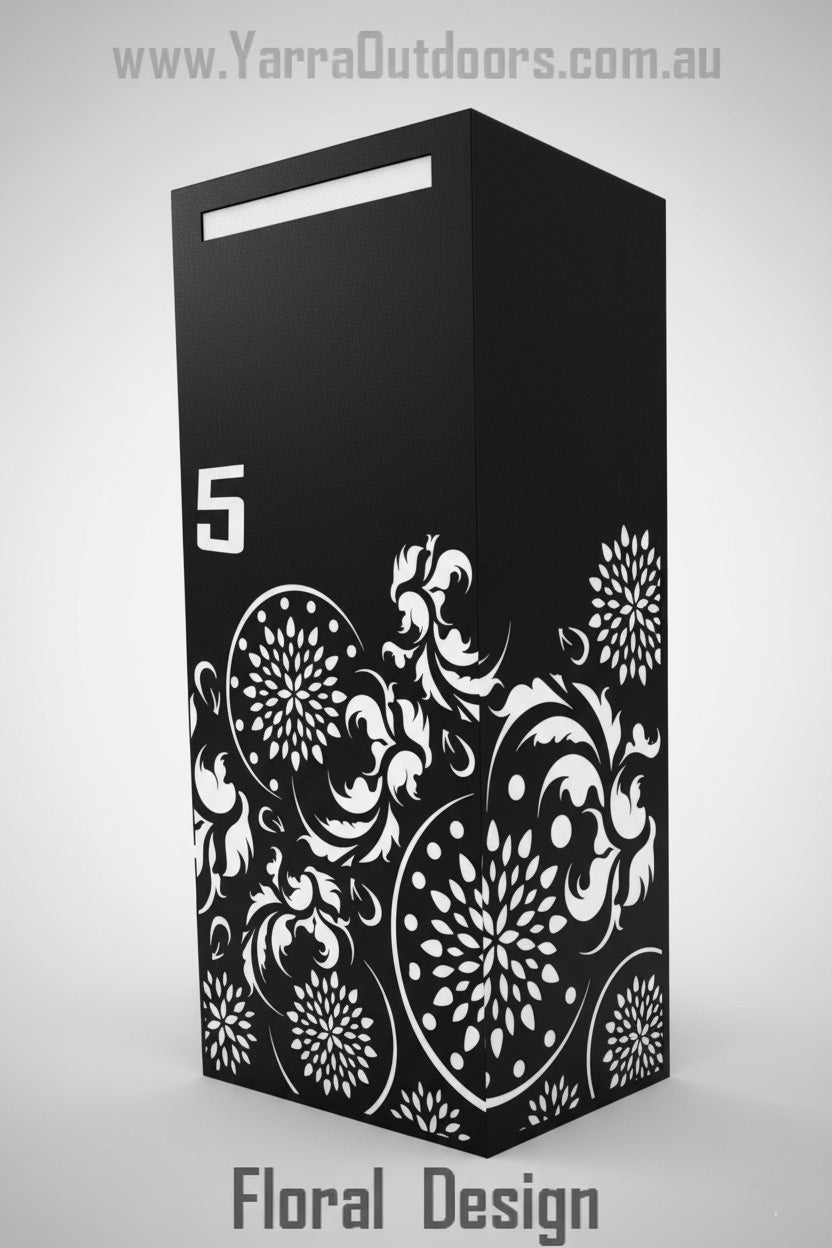 Custom Parcel Letterbox | Laser-Cut Design – 900H x 600W x 300D