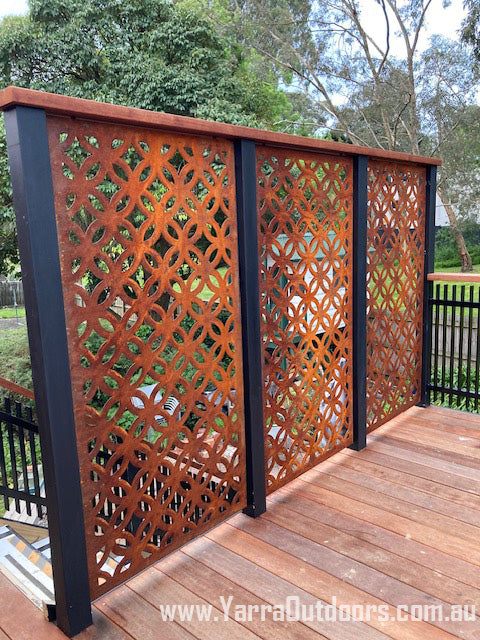 Geometric Star - CORTEN Steel / Powder Coated Decorative Wall Panel