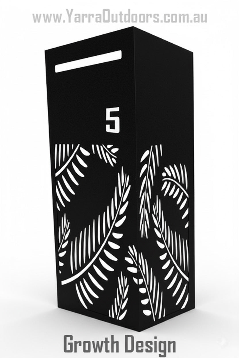 Custom Parcel Letterbox | Laser-Cut Design – 900H x 600W x 300D