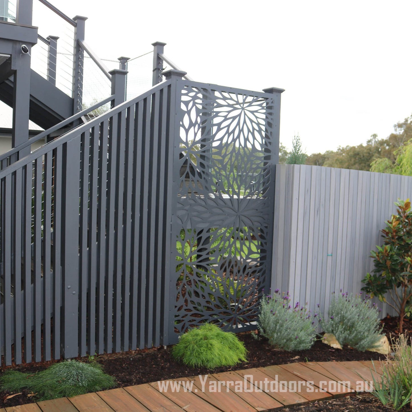 Petals 2 - CORTEN Steel / Powder Coated Decorative Wall Panel