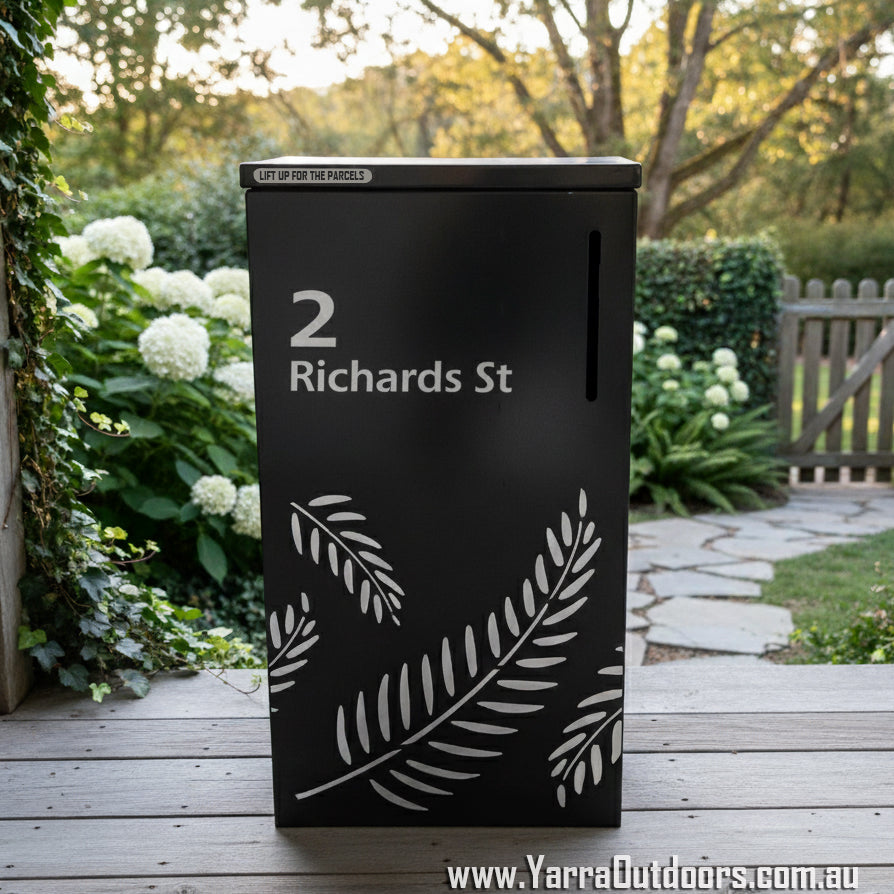 Custom Parcel Letterbox | Laser-Cut Design – 900H x 600W x 300D