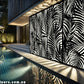 Palms 4 Panels - CORTEN Steel / Powder Coated Decorative Wall Panel