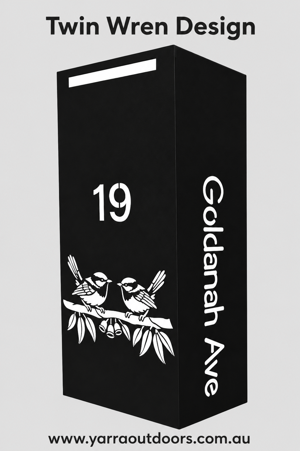 Custom Parcel Letterbox | Laser-Cut Design – 900H x 600W x 300D