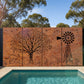 Outback Harmony – 4 Panel Decorative Laser Cut Screen